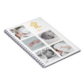 Vijf serie Foto Collage Gold Glitter 愛 Notitieboek (Rechterzijde)