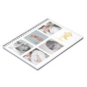Vijf serie Foto Collage Gold Glitter 愛 Notitieboek (Linkerzijde)