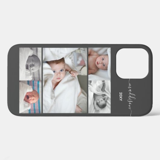 Vijf serie Foto Collage New Baby Case-Mate iPhone Case (Achterkant (horizontaal))