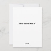 Vijf Sneeuwmannen die naar Jou lachen Feestdagenkaart (Achterkant)