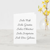 Vijf Solas Notecard Kaart (Gele Bloem)