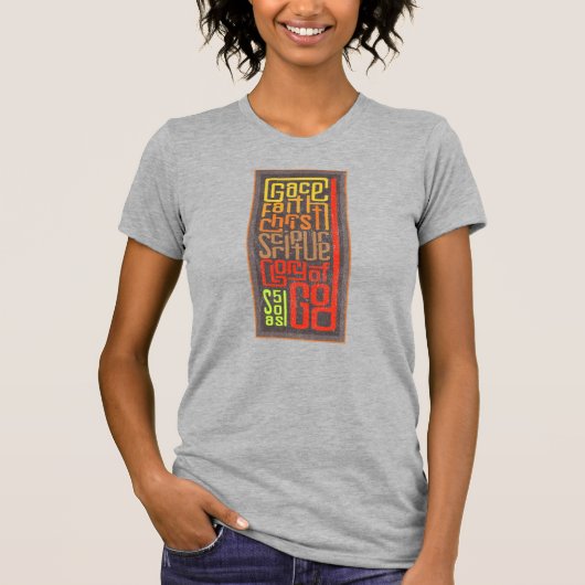 Vijf Solas Typografie T-shirt (Voorkant)
