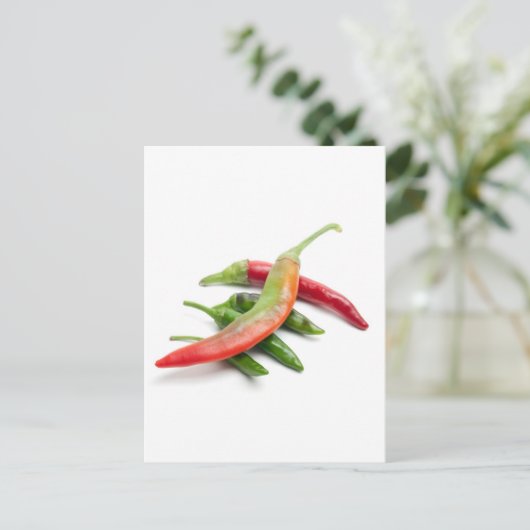 Vijf Spaanse peper Briefkaart (Staand voorkant)