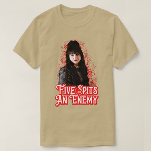 vijf spits voor een vijand 1 t-shirt (Design voorkant)