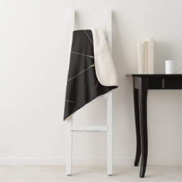Vijf Star Black en Tan. Sherpa Deken