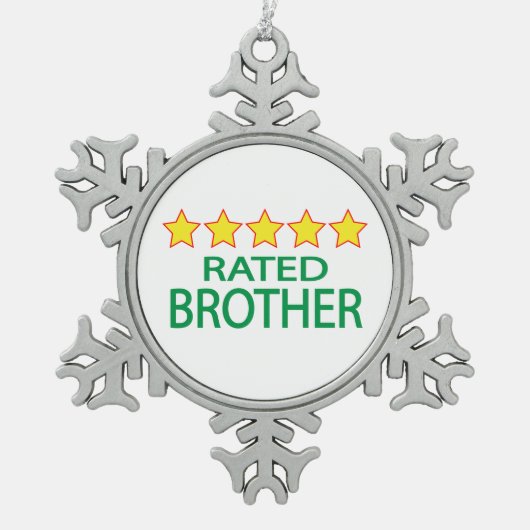 Vijf Star Brother Tin Sneeuwvlok Ornament (Voorkant)