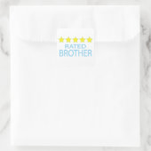 Vijf Star Brother Vierkante Sticker (Tas)