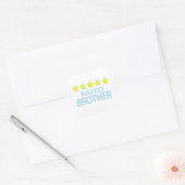 Vijf Star Brother Vierkante Sticker (Envelop)