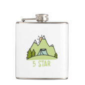 Vijf Star Camping Heupfles (Voorkant)