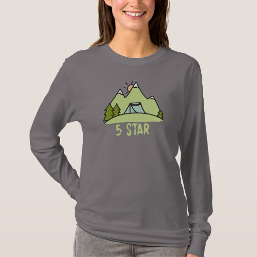 Vijf Star Camping T-shirt (Voorkant)