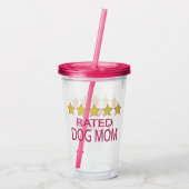 Vijf Star Dog mama Acryl Drinkbeker (Achterkant)
