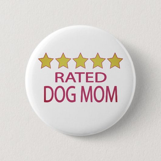 Vijf Star Dog mama Ronde Button 5,7 Cm (Voorkant)