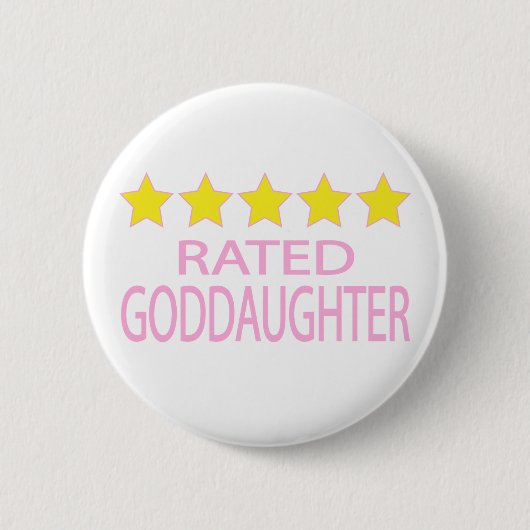 Vijf Star Goddochter Ronde Button 5,7 Cm (Voorkant)