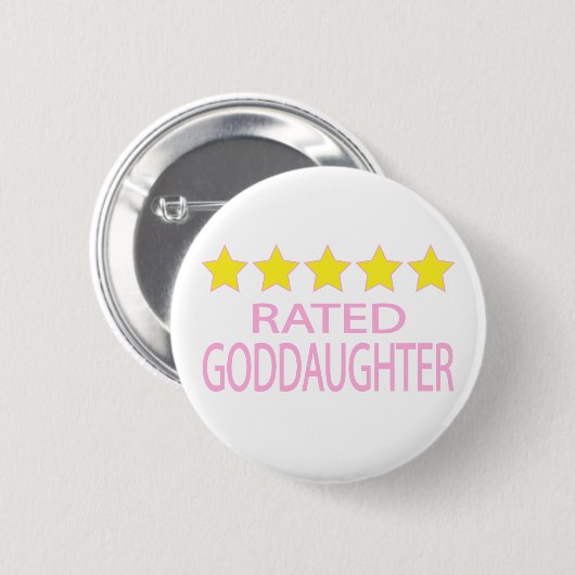 Vijf Star Goddochter Ronde Button 5,7 Cm (Voorkant /achterkant)
