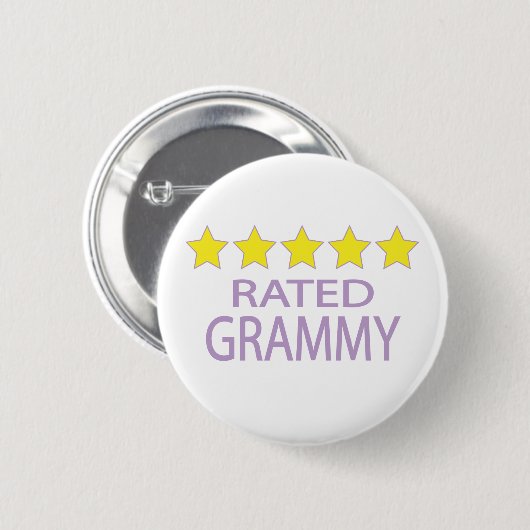 Vijf Star Grammy Ronde Button 5,7 Cm (Voorkant /achterkant)