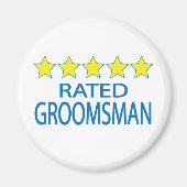 Vijf Star Groomsman Magneet (Voorkant)