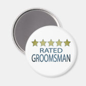 Vijf Star Groomsman Magneet (Voorkant / Achterkant)