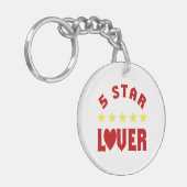 Vijf Star Lover Sleutelhanger (Voorkant Links)