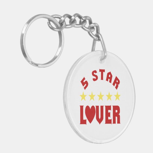 Vijf Star Lover Sleutelhanger (Voorkant Links)