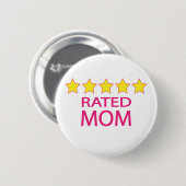Vijf Star mama Ronde Button 5,7 Cm (Voorkant /achterkant)