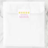 Vijf Star Mamá Vierkante Sticker (Tas)