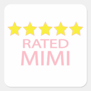 Vijf Star Mimi Vierkante Sticker