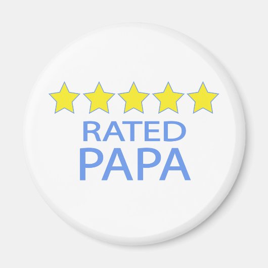 Vijf Star Papa Magneet (Voorkant)