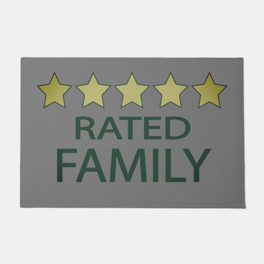 Vijf Ster Familie Doormat Deurmat (Voorkant)