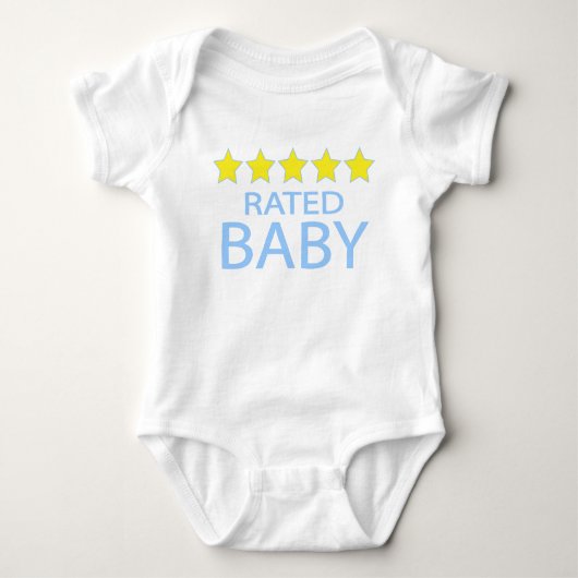 Vijf sterren Baby Romper (Voorkant)