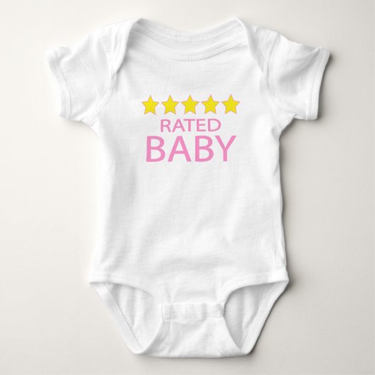 Vijf sterren Baby Romper (Voorkant)