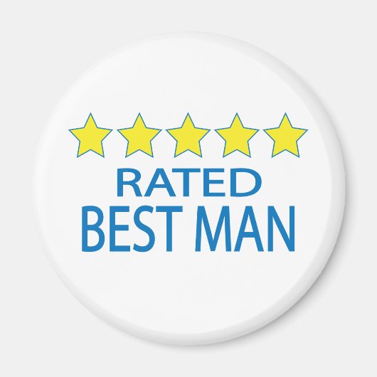 Vijf sterren Beste man Magneet (Voorkant)
