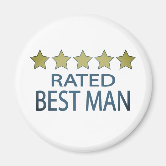 Vijf sterren Beste man Magneet (Voorkant)