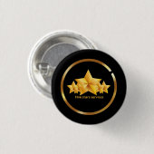 Vijf sterren diensten ronde button 3,2 cm (Voorkant /achterkant)
