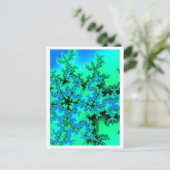 Vijf sterren-fractal 2 briefkaart (Staand voorkant)