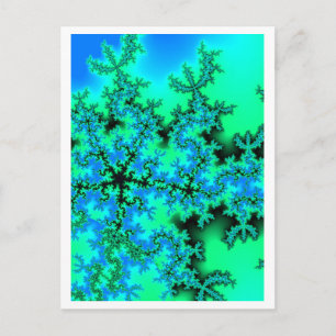 Vijf sterren-fractal 2 briefkaart