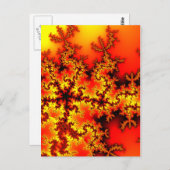 Vijf sterren-fractal briefkaart (Voorkant / Achterkant)