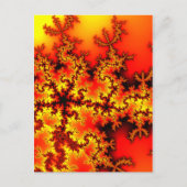 Vijf sterren-fractal briefkaart (Voorkant)