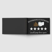 Vijf sterren | Grappig badkamer gastenboek (Volledig)