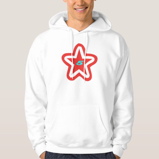 vijf sterren hoodie (Voorkant)
