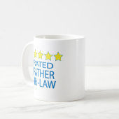 Vijf sterren in de wet koffiemok (Voorkant links)