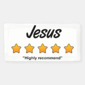 Vijf Sterren Jezus Spandoek (Horizontaal)