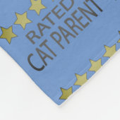 Vijf sterren Kat Parent Fleece Deken (Hoek)