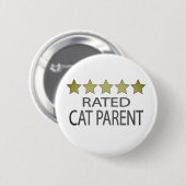 Vijf sterren Kat Parent Ronde Button 5,7 Cm (Voorkant /achterkant)