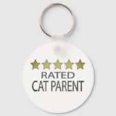 Vijf sterren Kat Parent Sleutelhanger (Voorkant)