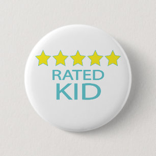 Vijf sterren Kind Ronde Button 5,7 Cm