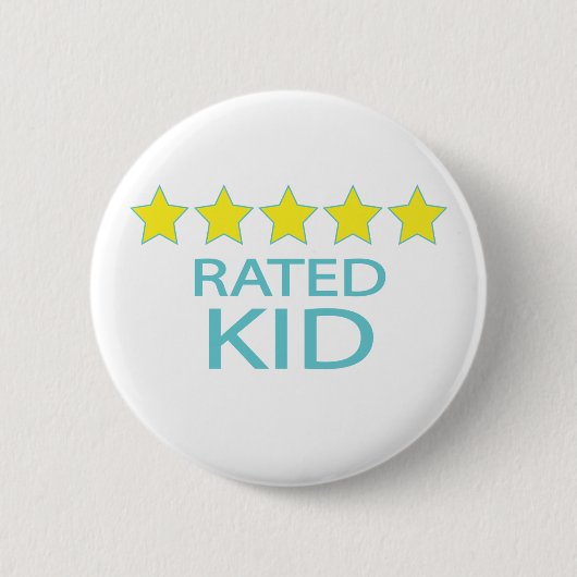 Vijf sterren Kind Ronde Button 5,7 Cm (Voorkant)