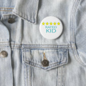 Vijf sterren Kind Ronde Button 5,7 Cm (In situ)