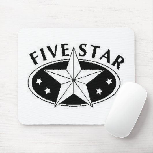 Vijf sterren Muismat (Met muis)