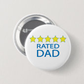 Vijf sterren pa ronde button 5,7 cm (Voorkant /achterkant)
