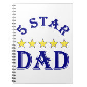 Vijf Sterren Papa Notitieboek (Voorkant)